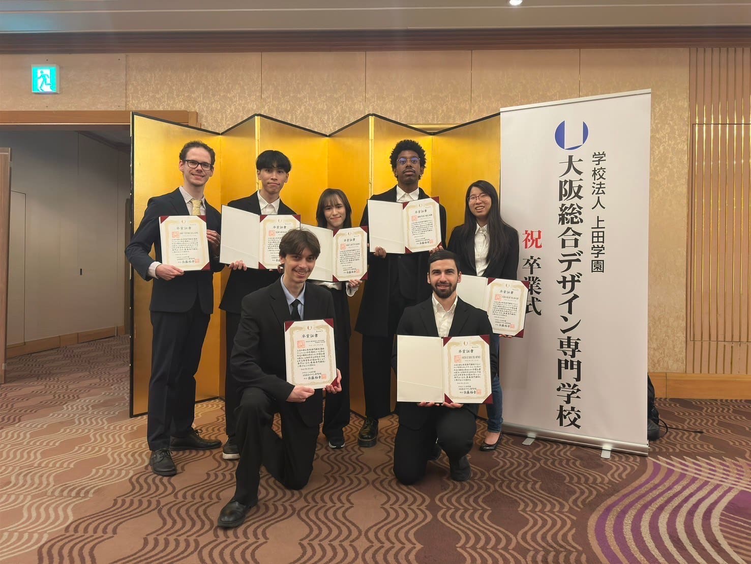 Première promotion diplômée du Bachelor Manga et Animation Franco-Japonais à Osaka Sogo Design !